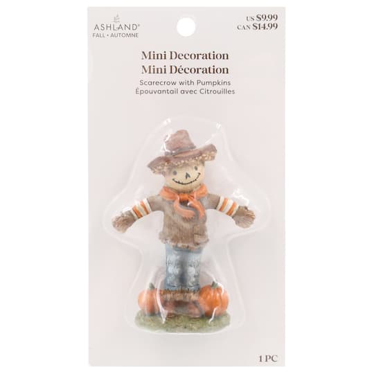 Mini Scarecrow with Pumpkins by Ashland®